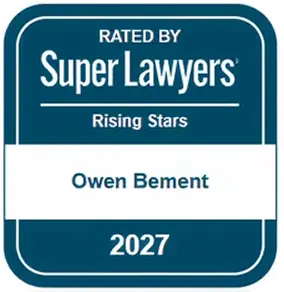 Owen Bement rated Super Lawyers Rising Stars 2027 badge